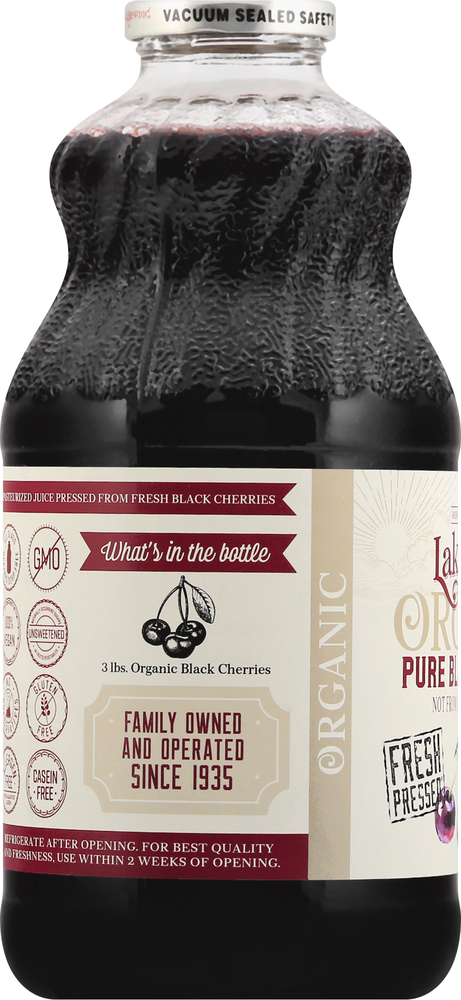 Lakewood Juice Organic Pure Black Cherry Planogram Left