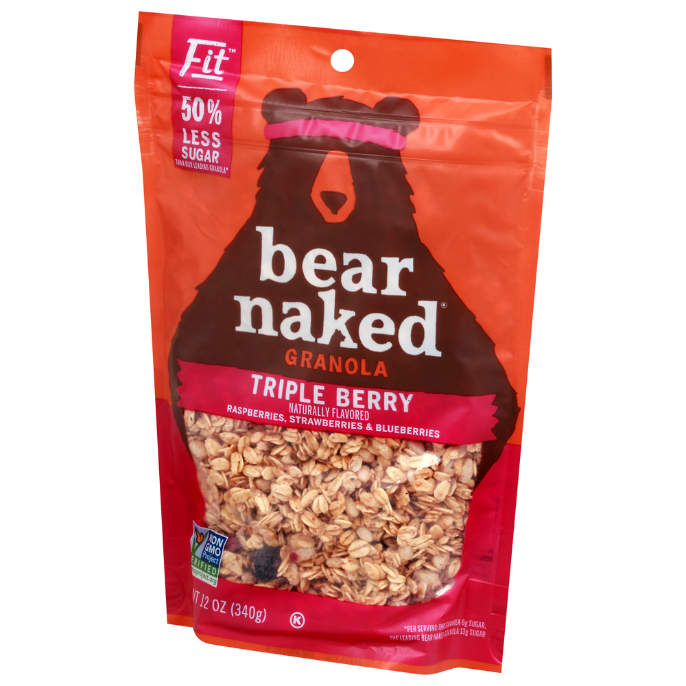 Bear Naked Granola Triple Berry Front Right Elevated