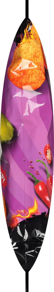 Lay S Potato Chips Flamin Hot Dill Pickle Flavored Party Size Planogram Left