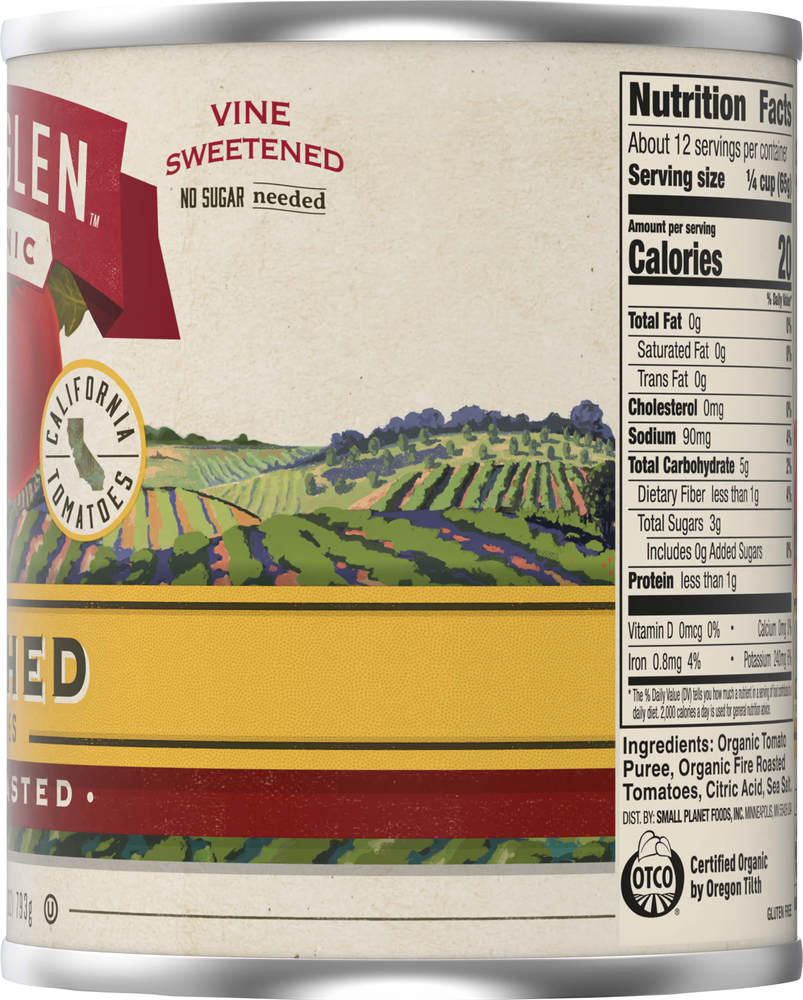 Muir Glen Organic Tomatoes, Fire Roasted, Crushed