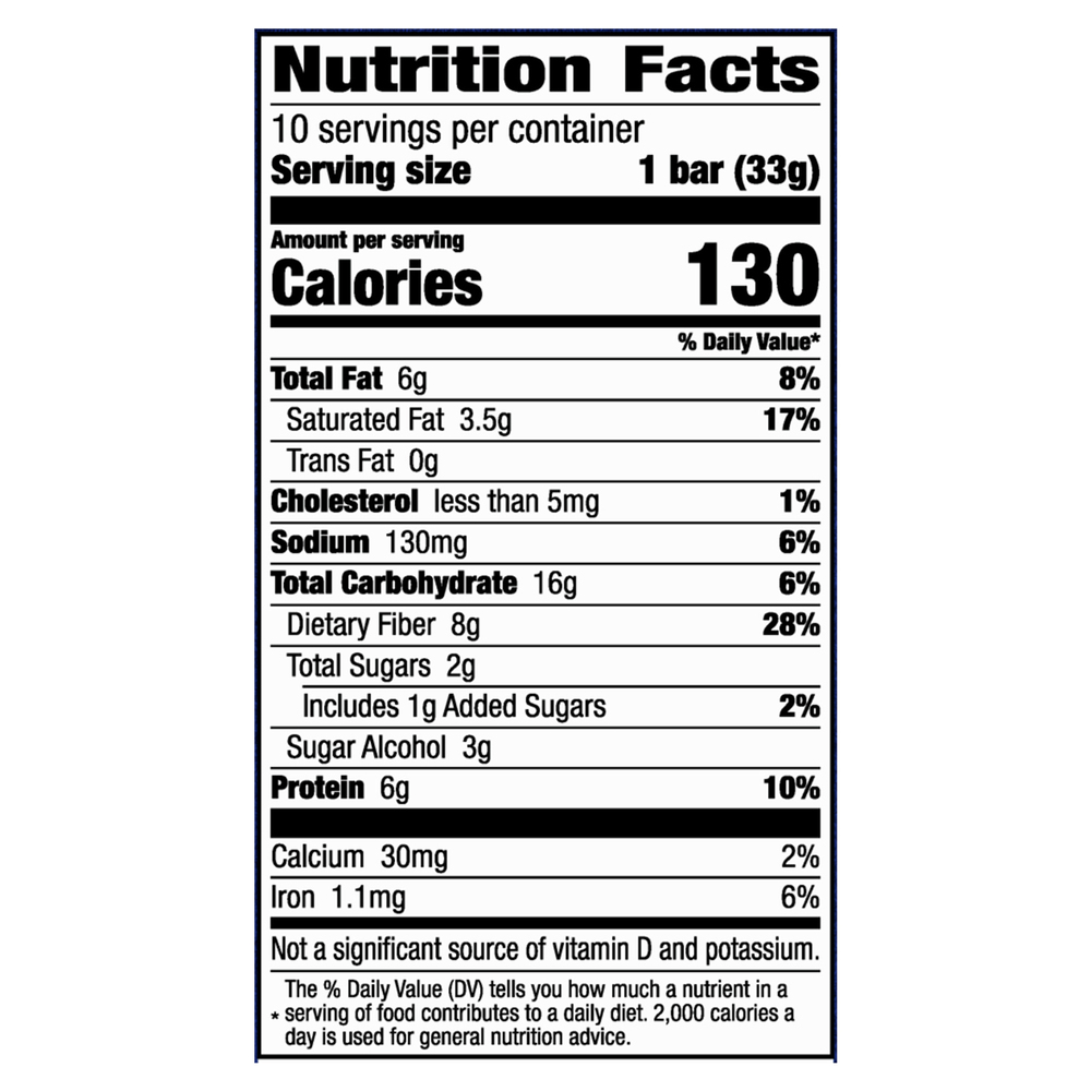 Fiber One Protein Chewy Bars, Caramel Nut, Value Pack-Nutrition-Facts