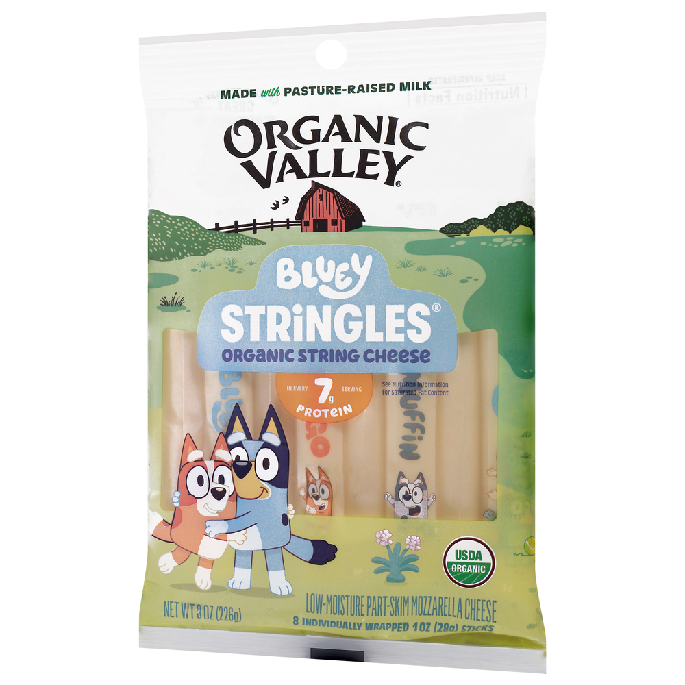 Plant Based String Cheese Organic Valley Stringles String Cheese, Organic, Part-Skim, Mozzarella ...