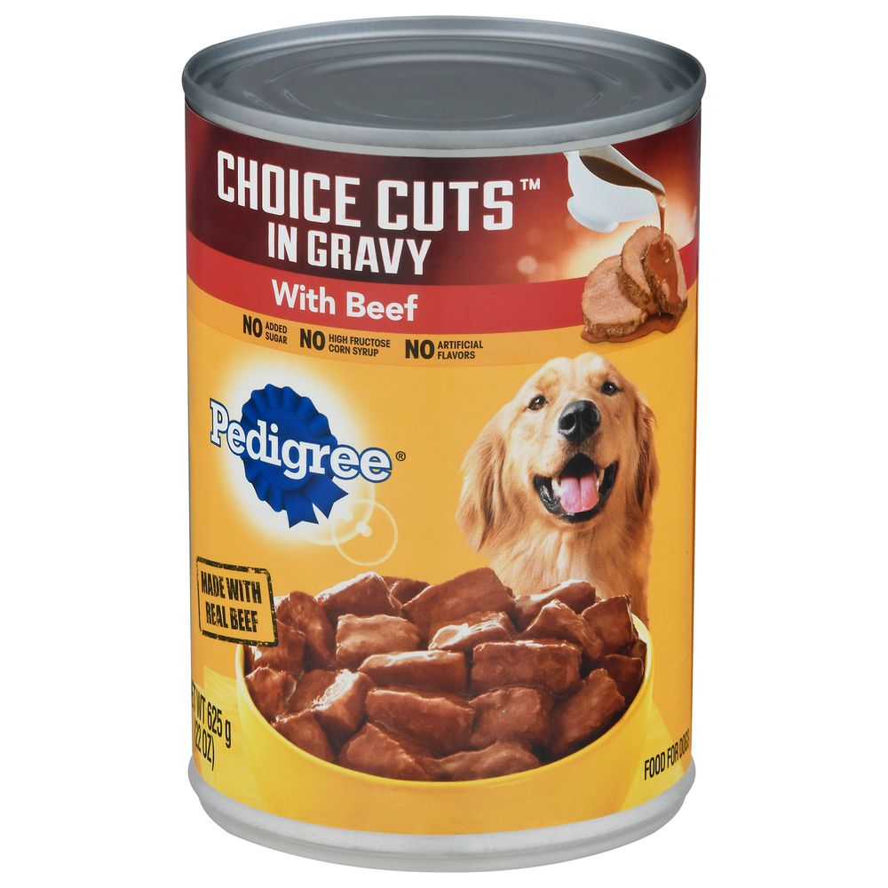 Pedigree choice cuts deals in gravy with beef