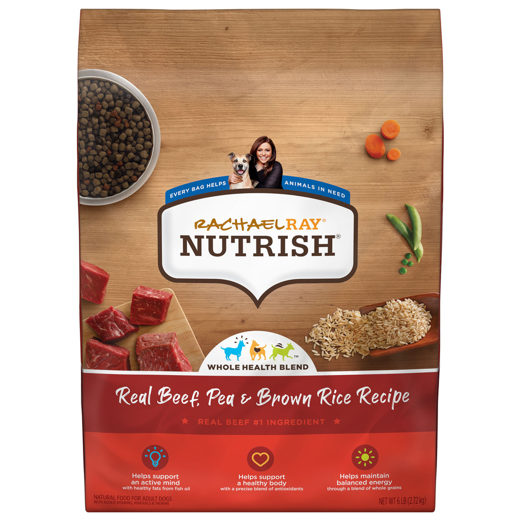 Rachael Ray Nutrish Dog Food Real Beef Pea Brown Rice Recipe Adult