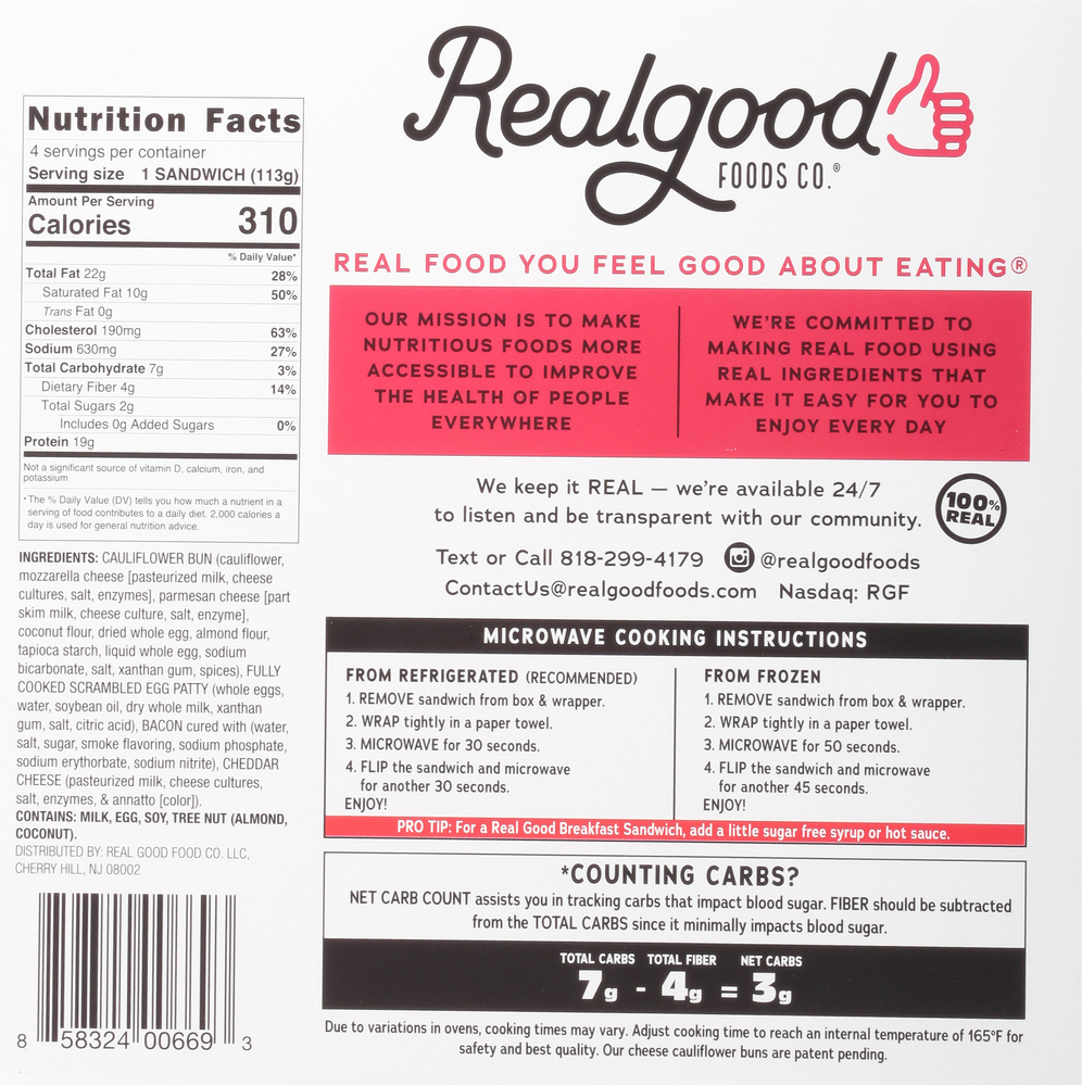 Real good discount breakfast sandwiches