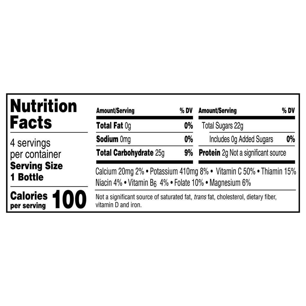 Simply orange store nutrition facts