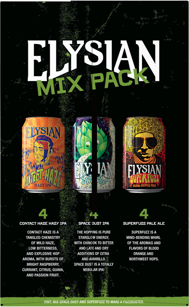 ★DONKIE★ Lysian lisian 2color Elysian IPA Beer Mixed Variety Pack 12 oz Cans - Shop Beer