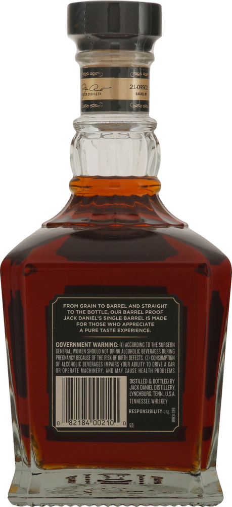 Jack Daniel's Tennessee Whiskey, Single Barrel, Barrel Proof