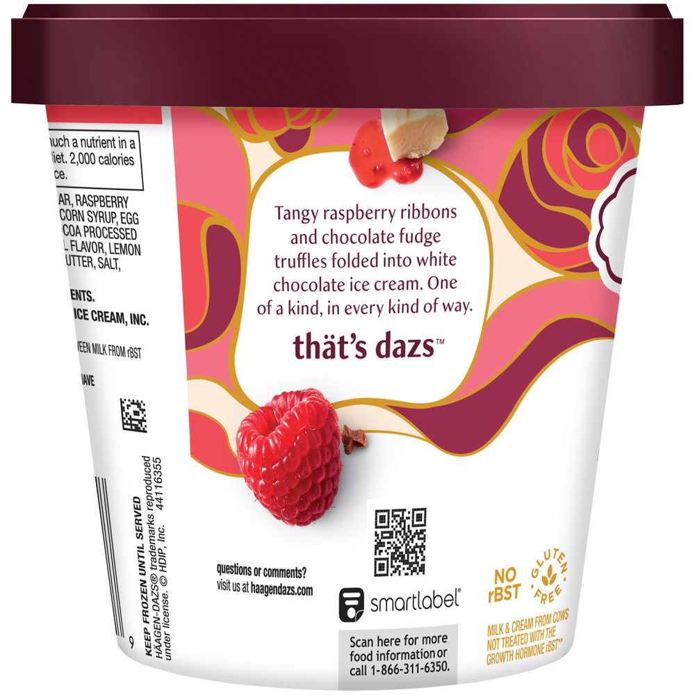 Haagen dazs white clearance chocolate raspberry truffle