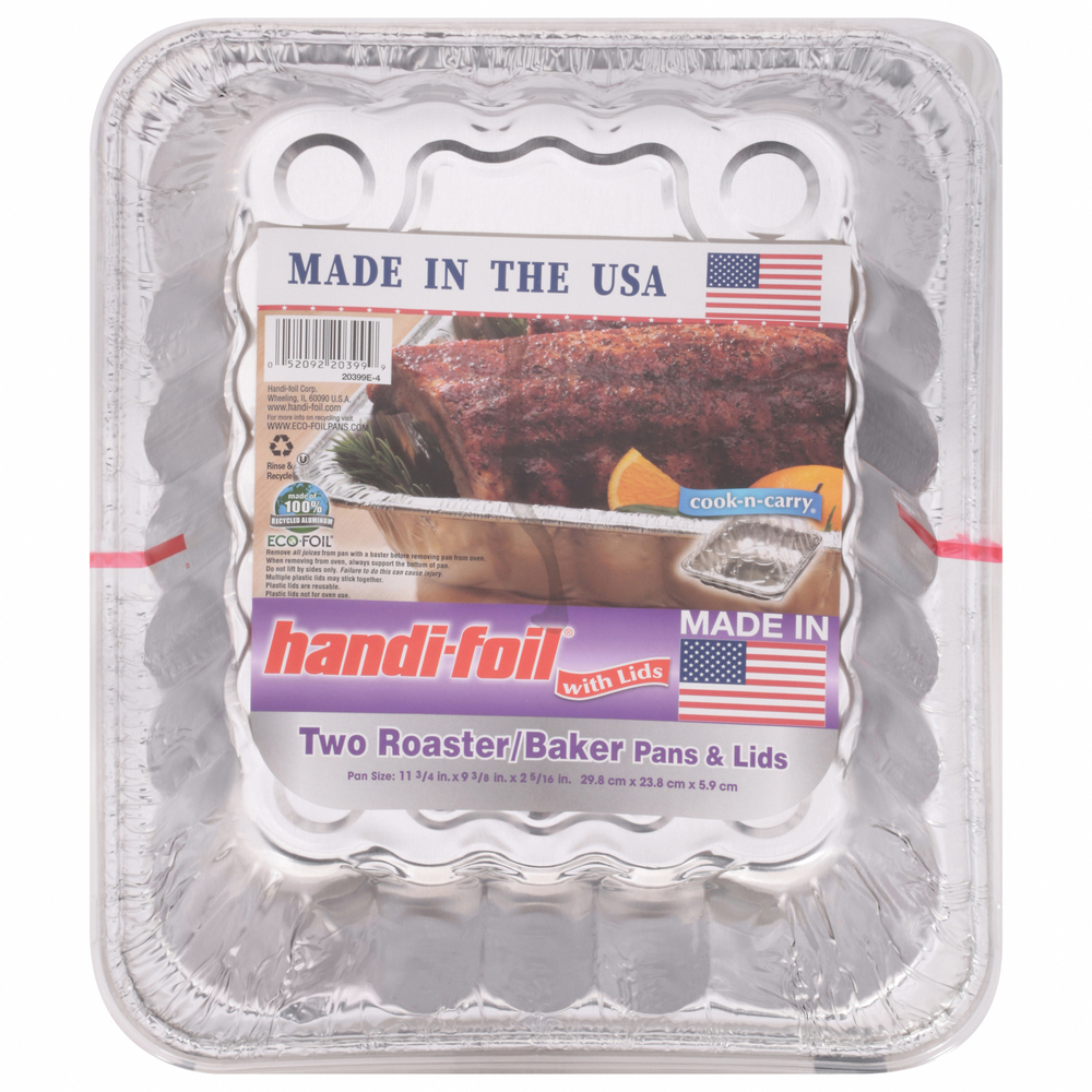 Handi-Foil Cook-n-Carry Rack Roaster Pan & Lid