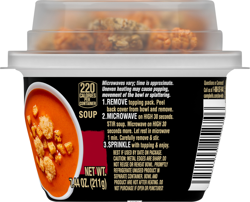 Campbell s Slow Kettle Style Soup Creamy Tomato with a Crunch
