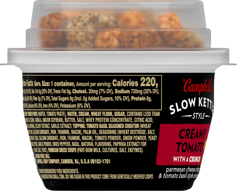 Campbell s Slow Kettle Style Soup Creamy Tomato with a Crunch