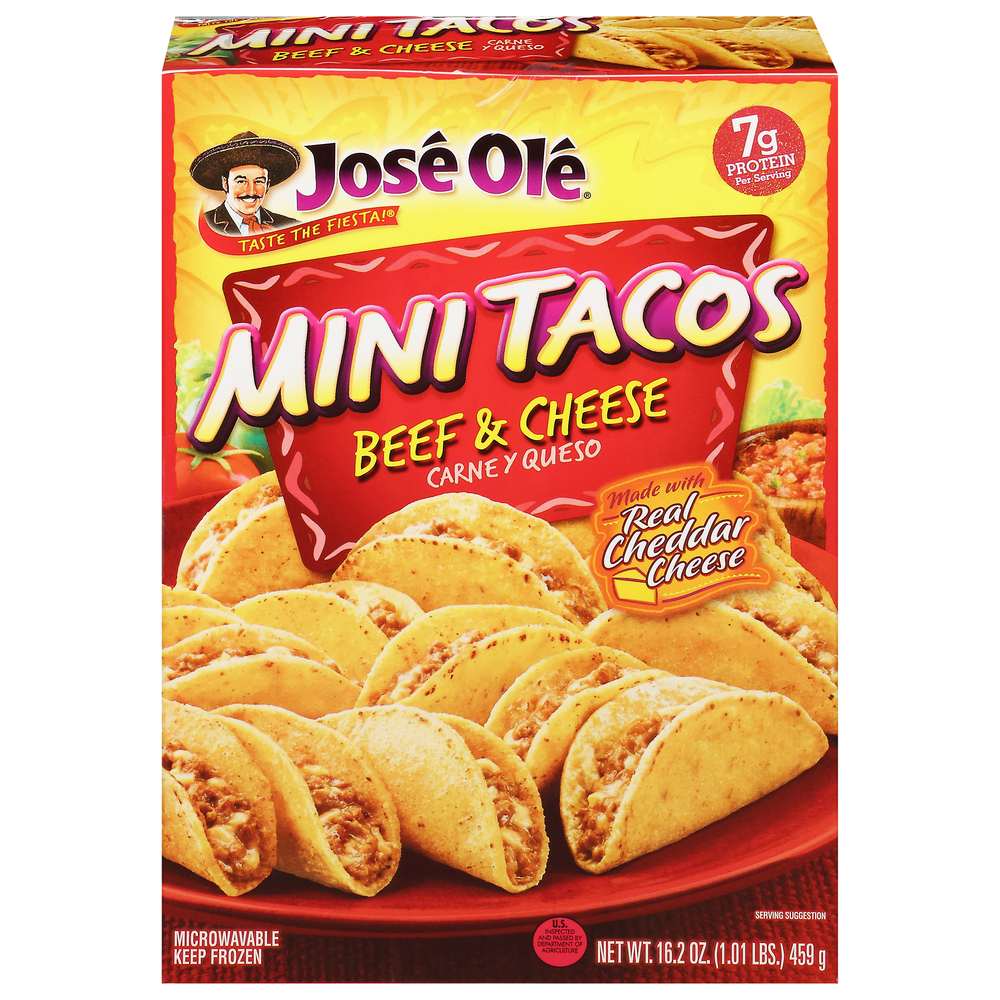 Jose Ole Mini Tacos, Beef & CheeseMain