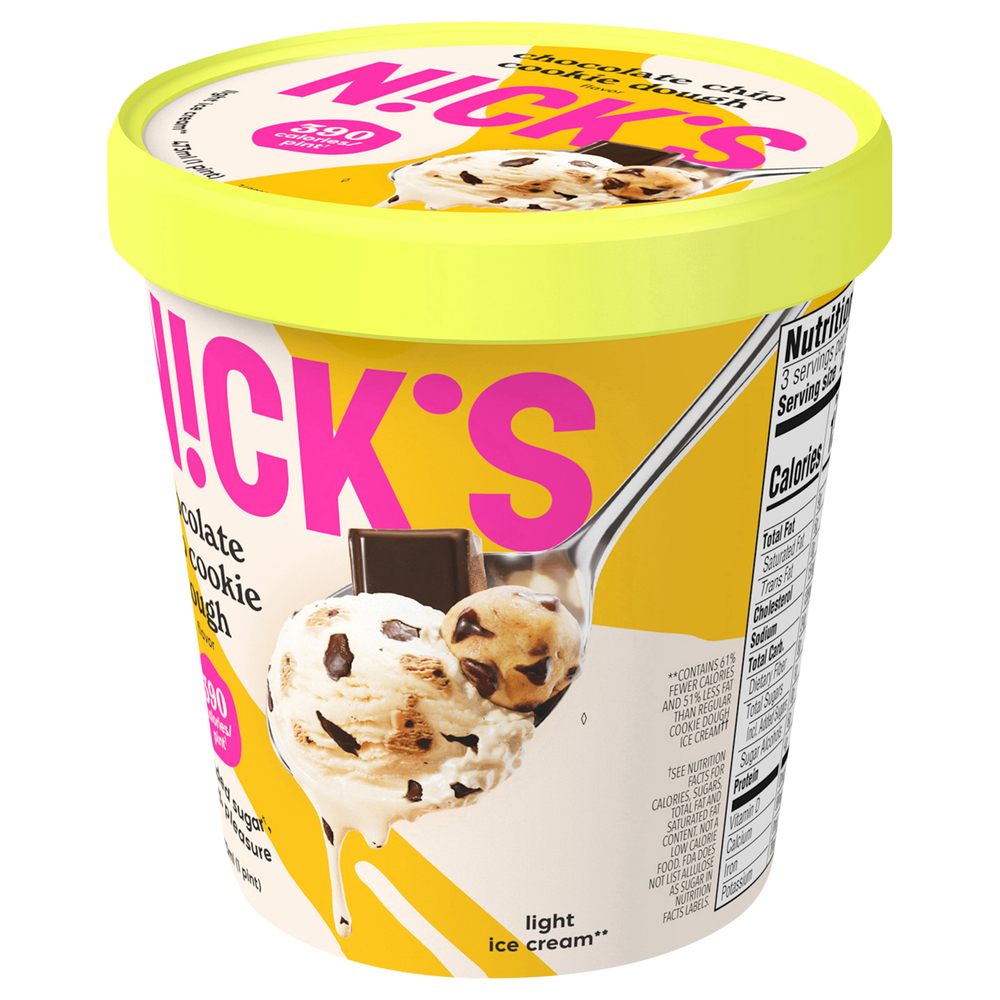 Nick's Light Chocolate Chip Cookie Dough Ice Cream