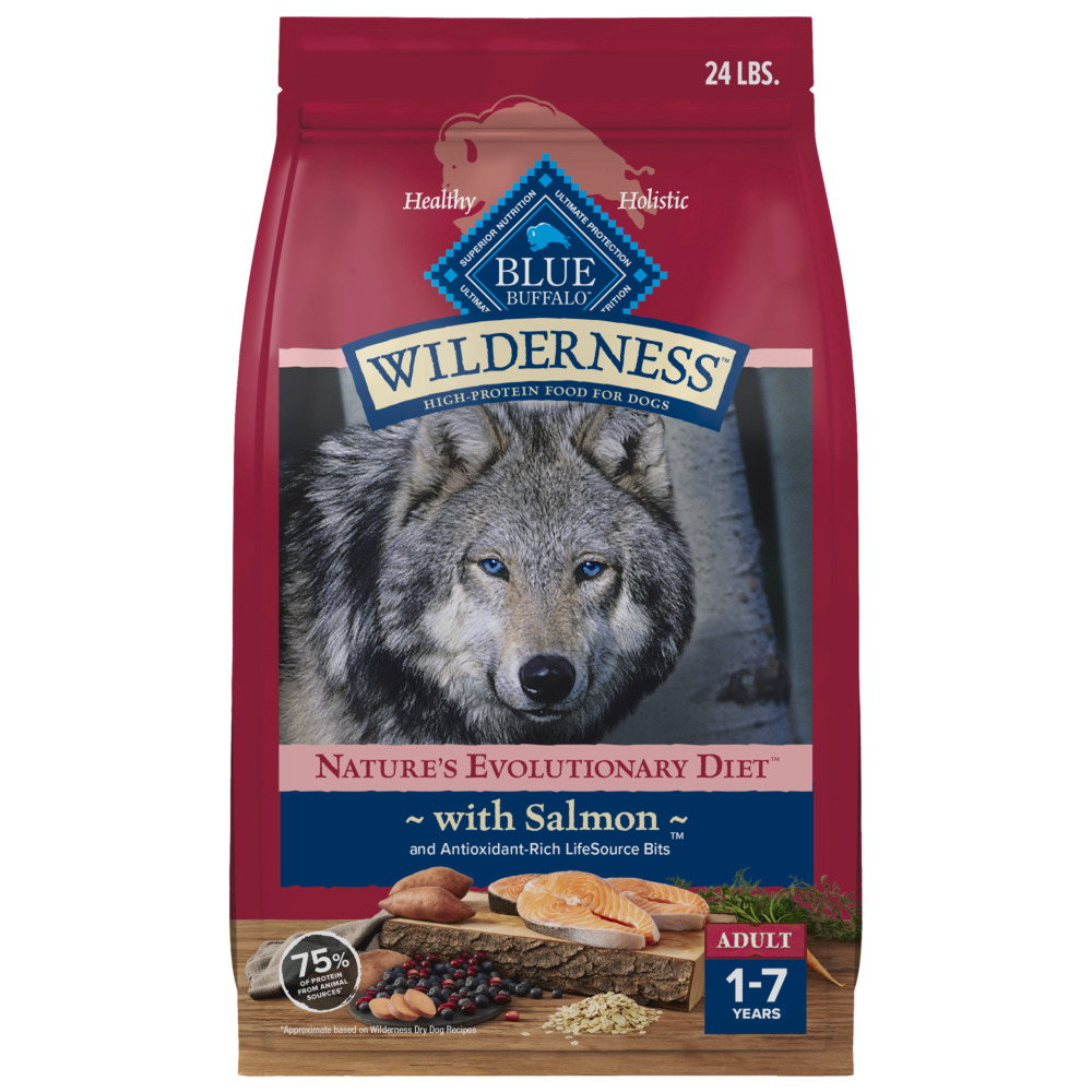 Wilderness blue buffalo high protein dry adult dog food on sale
