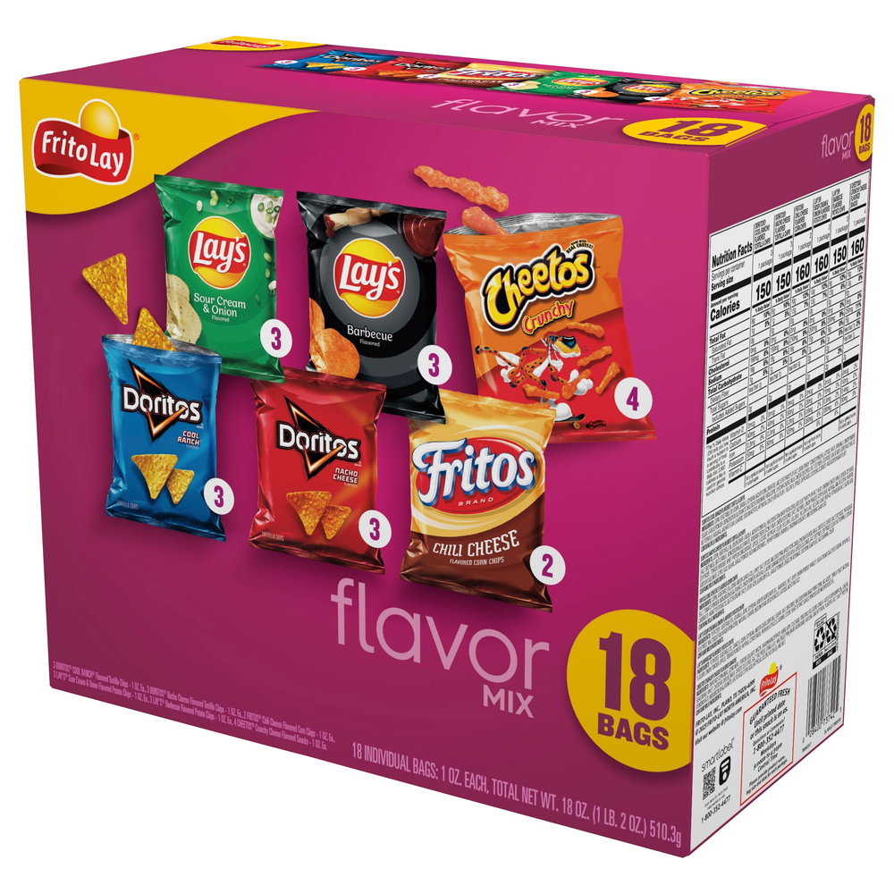 Frito Lay Flavor MixFrontRightElevated