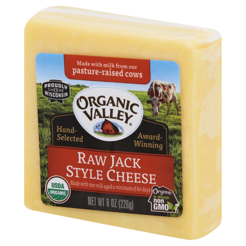 Organic Valley Cheese, Raw Jack Style Organic Valley Cheese, Raw Jack Style
