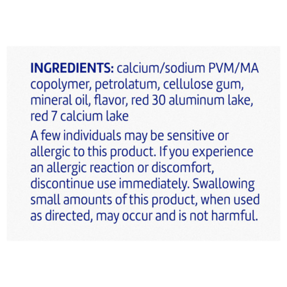 Poligrip Denture Adhesive Cream, Zinc Free, Original Mild Mint FlavorIngredients