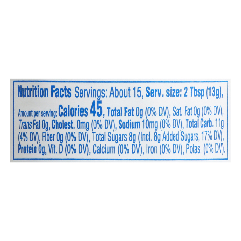 JetPuffed Marshmallow CremeNutritionFacts