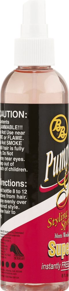 Bronner Bros Pump It Up Styling Spritz, Gold