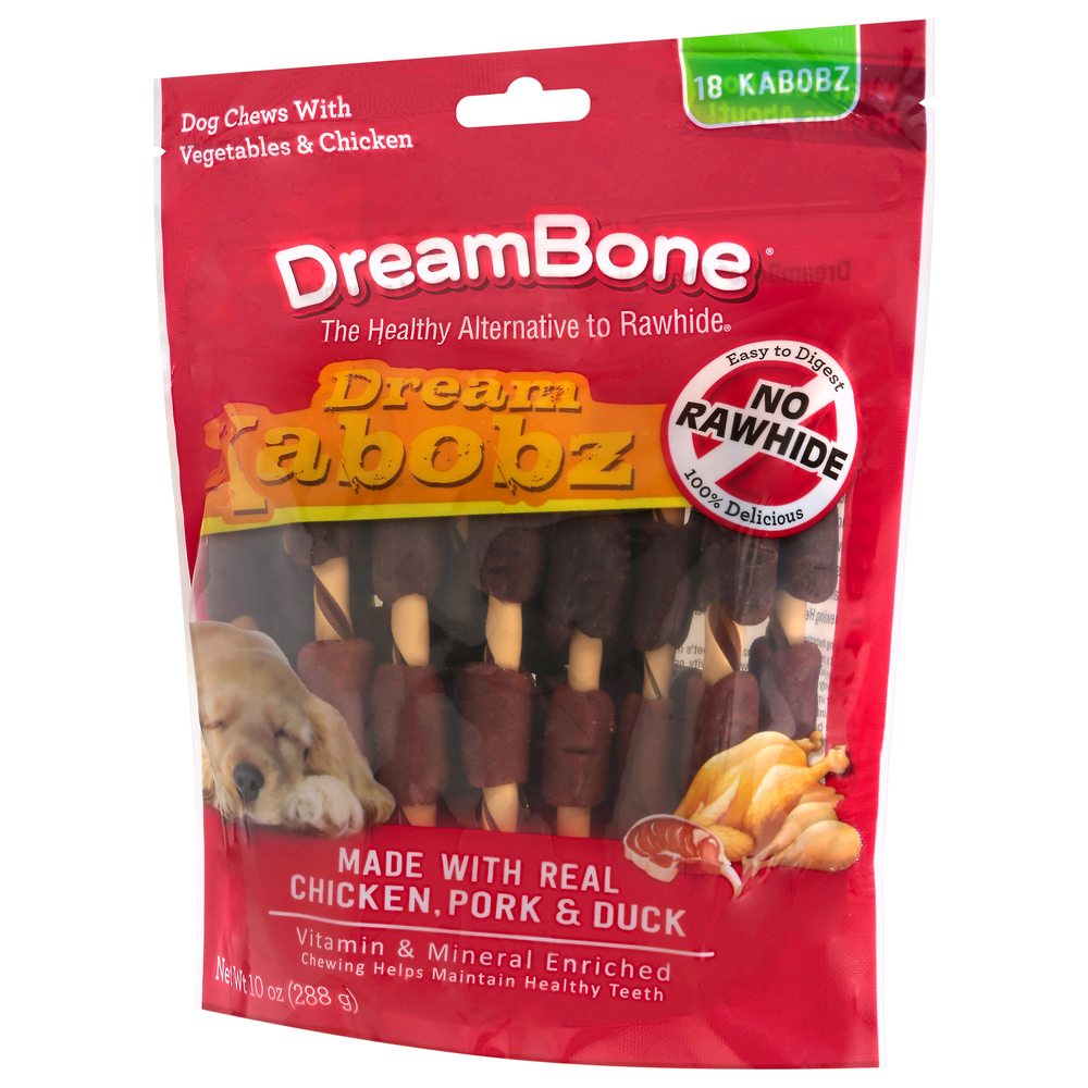 DreamBone Dream Kabobz Dog Chews with Vegetables Chicken