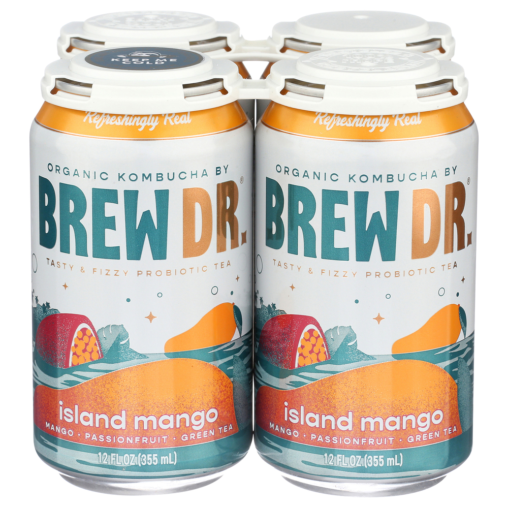 B2B Brothers Kombucha, Organic, Island Mango