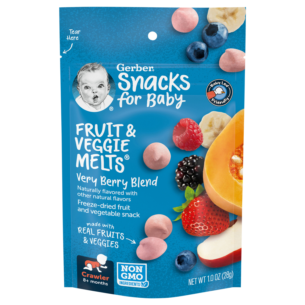 Gerber fruit and veggie melts clearance