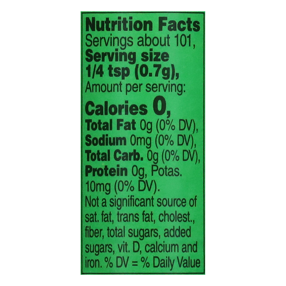 Table Blend Dash Seasoning Blend, Table Blend-Nutrition-Facts