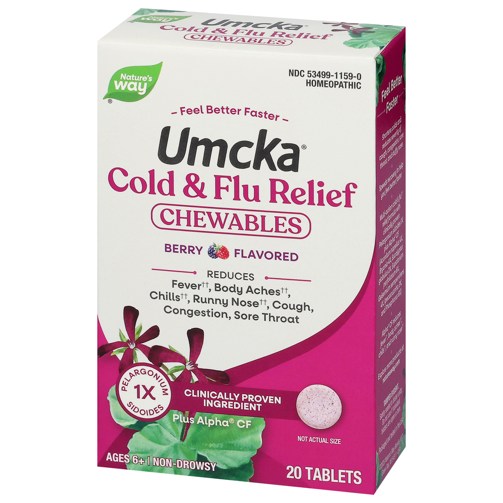 Umcka Umcka Tablets Berry Flavored Cold & Flu Relief