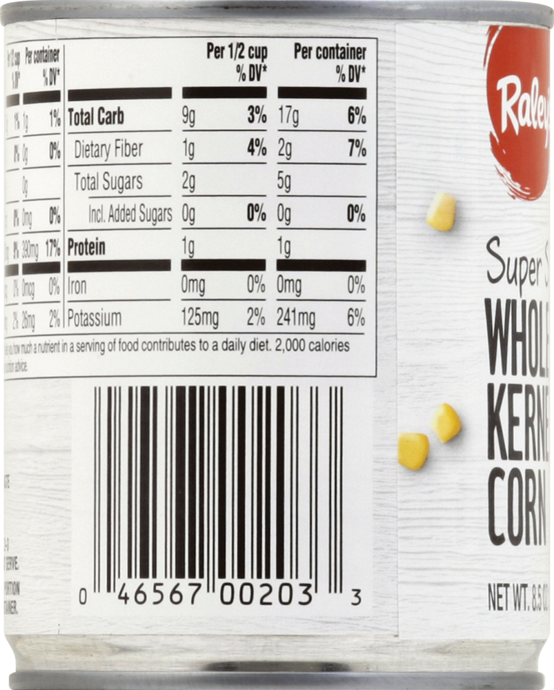 Raley's Super Sweet Whole Kernel Corn-Planogram-Left