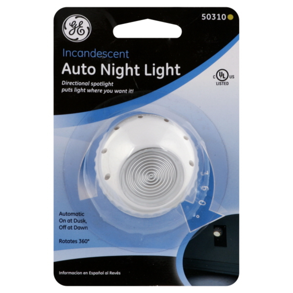 GE Night Light Auto Incandescent