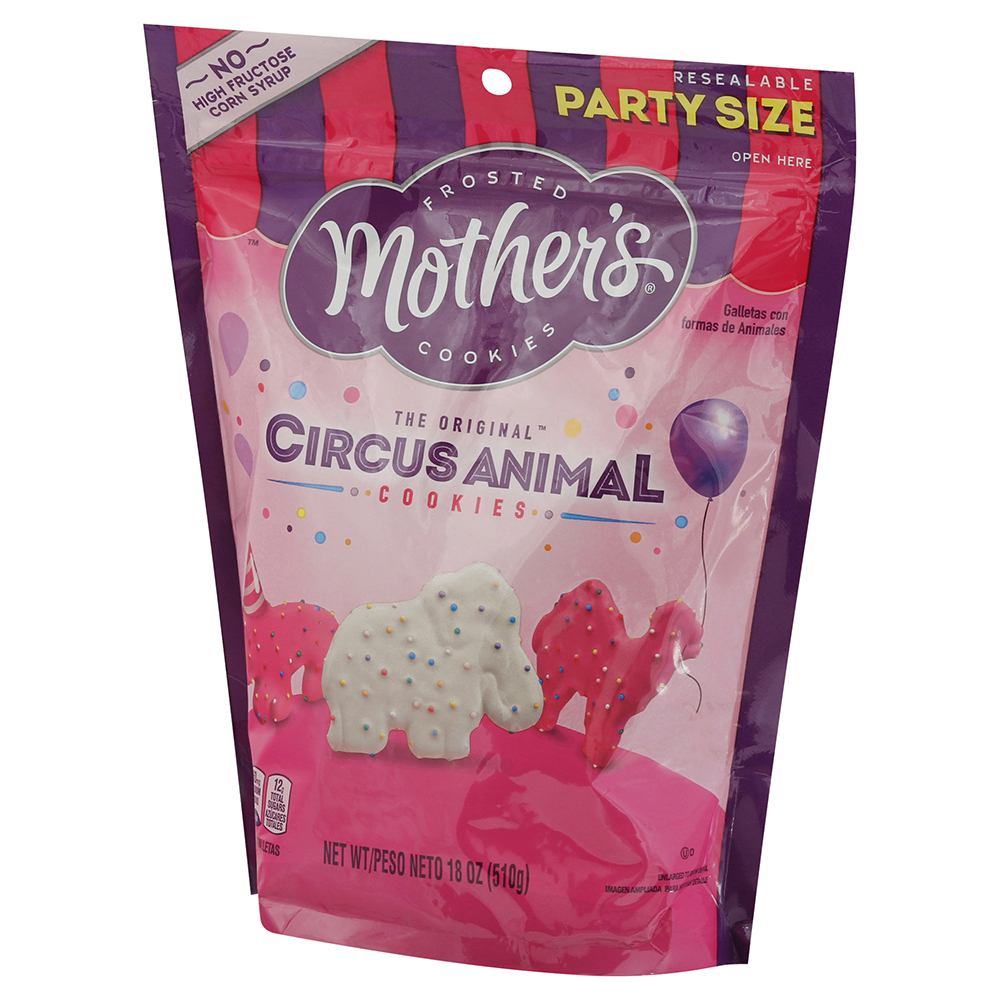 Mother's Cookies, Frosted, Circus Animal, Party Size