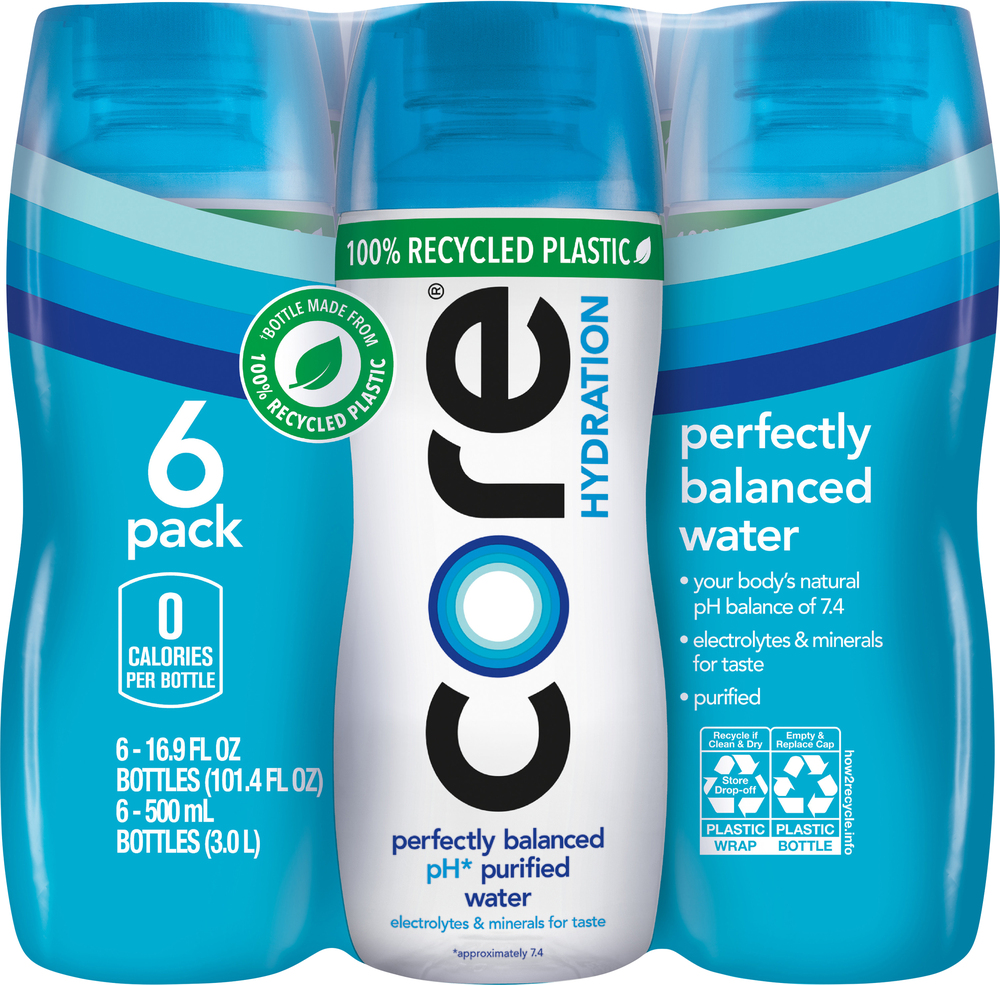 Core Hydration Water, Perfectly Balanced, 6 Pack-Main