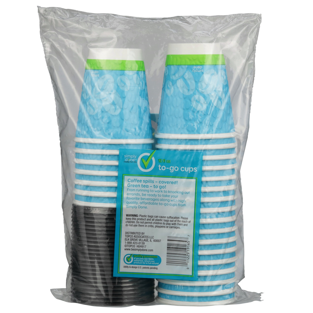 Simply Done To-Go Cups With Re-Closable Lids-Planogram-Back