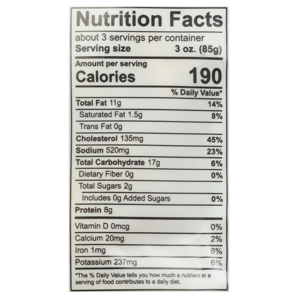 Northern Chef Calamari, Gluten Free, Sea Salt & PepperNutritionFacts