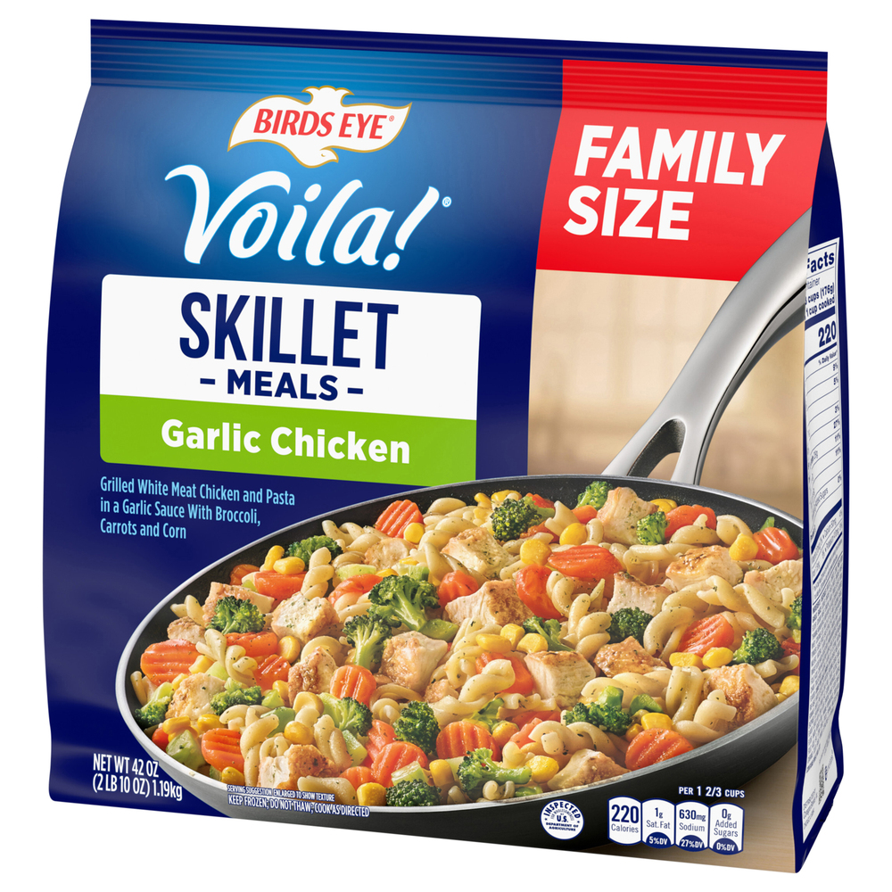 Birds Eye Voila! Garlic Chicken, Family SizeFrontRightElevated