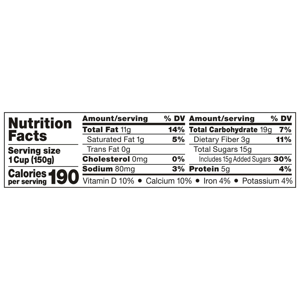 Silk Yogurt Alternative, Almondmilk, VanillaNutritionFacts