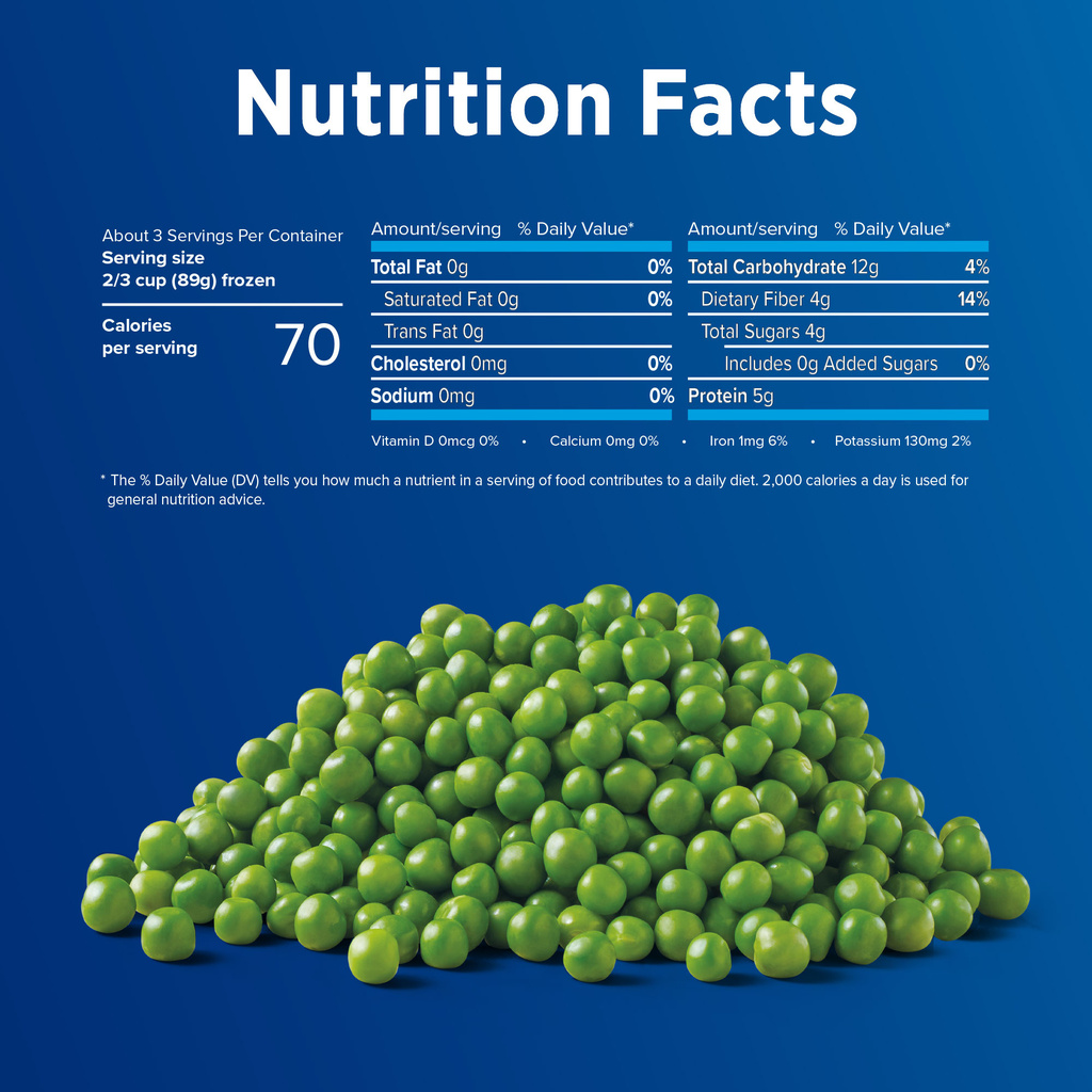 Birds Eye Steamfresh Peas, Sweet