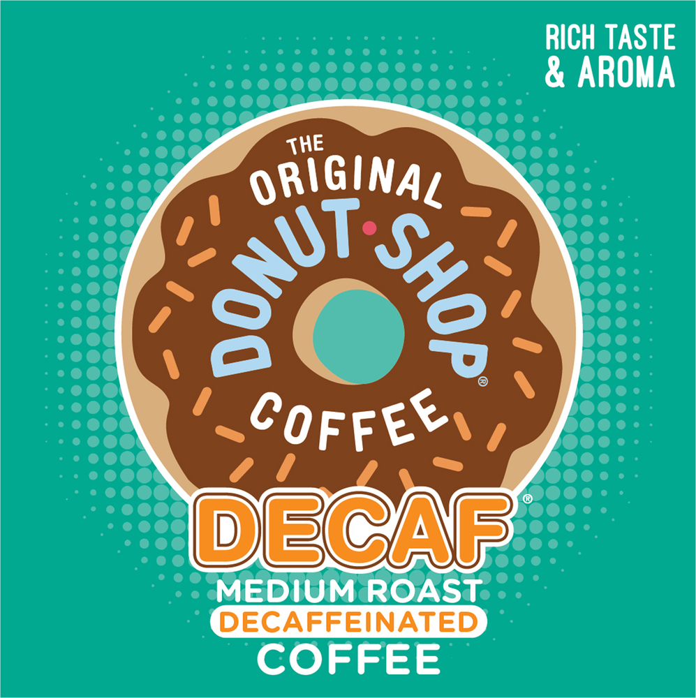 The Original Donut Shop Coffee Medium Roast Decaffeinated K Cup Pods