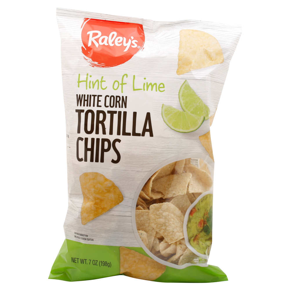 Raley's Tortilla Chips, Hint of Lime, White CornMain