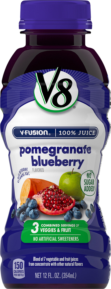 ブルーベリー12パック Fruit Juice Vegetable Juice V8 Blends V8 V-Fusion 100% Juice