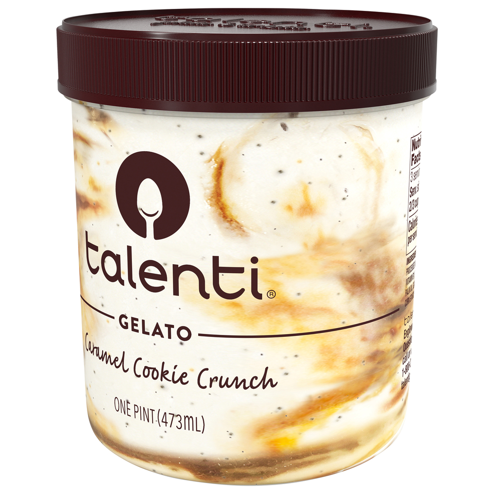 Talenti Gelato, Caramel Cookie CrunchFrontRightElevated