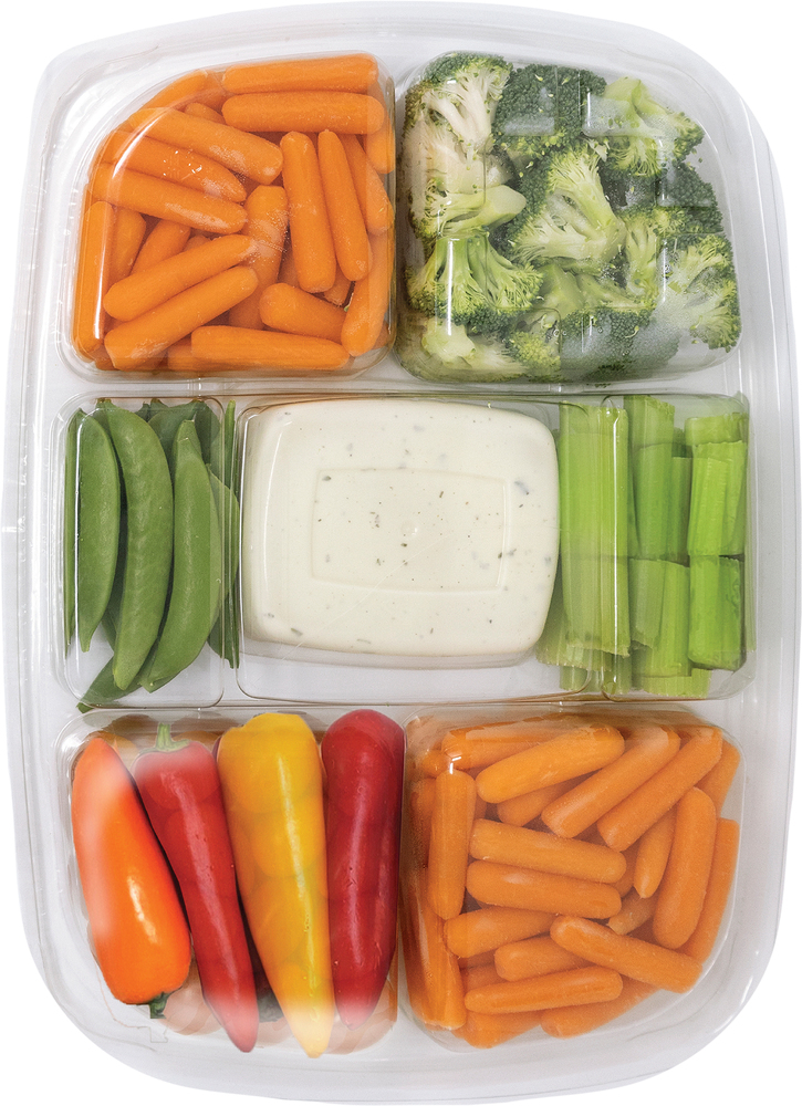 Taylor Farms Vegetable Tray with Ranch DipPlanogramBack