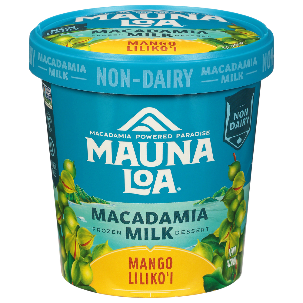 Mauna Loa Frozen Dessert, Non-Dairy, Mango Liliko'i, Macadamia Milk