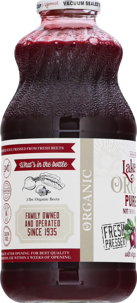 Lakewood Juice, Organic, Pure Beet