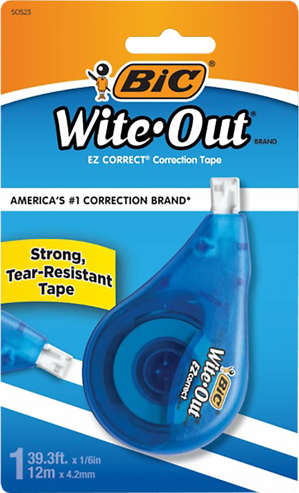 Bic white out deals tape