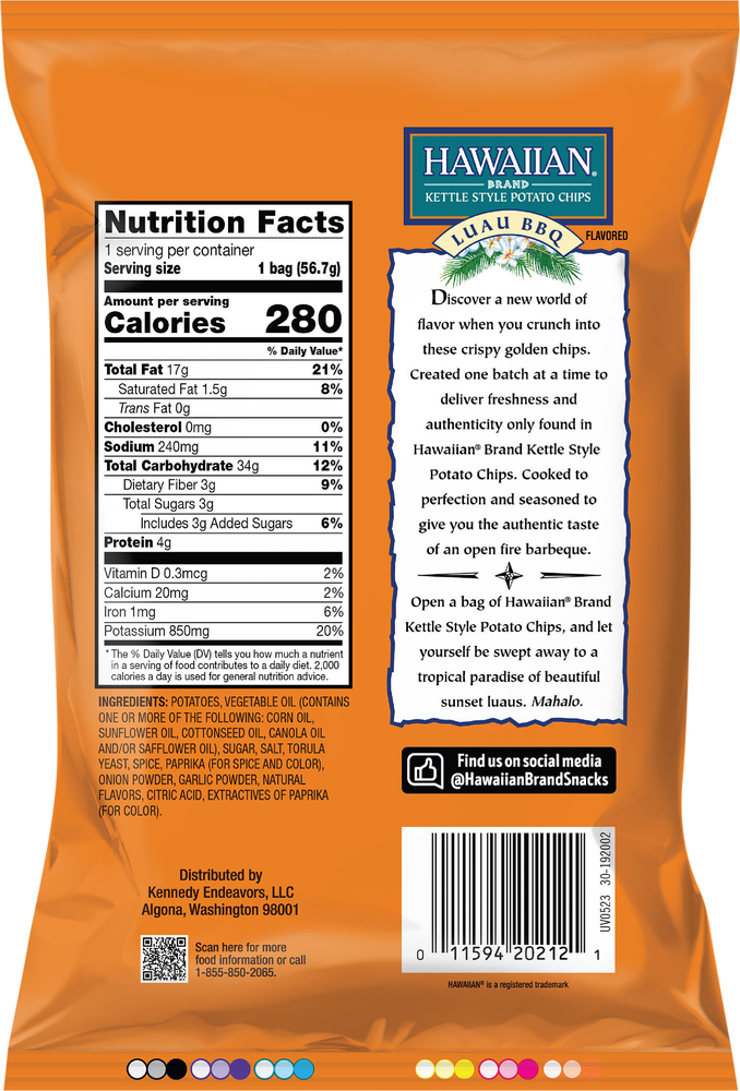 luau bbq chips