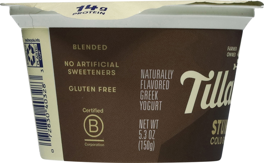 Tillamook Stumptown Yogurt, Greek, Lowfat, Cold Brew CoffeePlanogramLeft