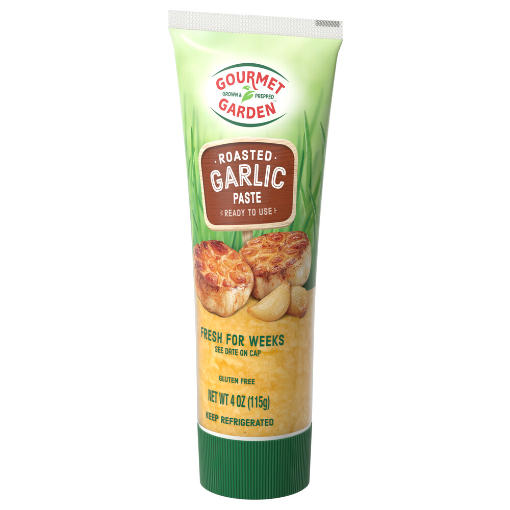 Gourmet Garden Roasted Garlic StirIn PasteFrontRightElevated