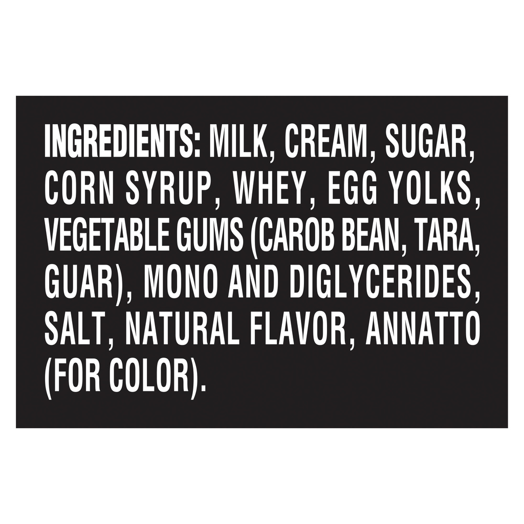 Breyers Ice Cream, Homemade VanillaIngredients